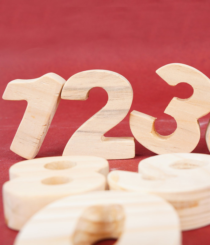 Wooden Educational & Learning, PreSchool - Numbers 123 (Medium)(1 to 10)