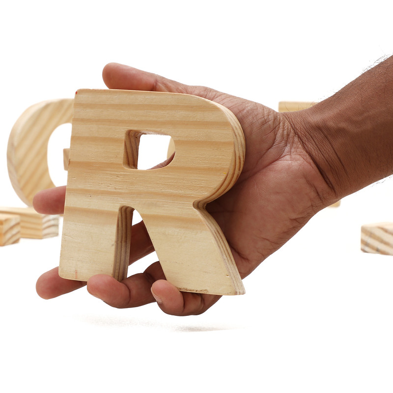 Wooden Educational & Learning, PreSchool - Alphabets (Uppercase)(Jumbo)(26 Pieces)