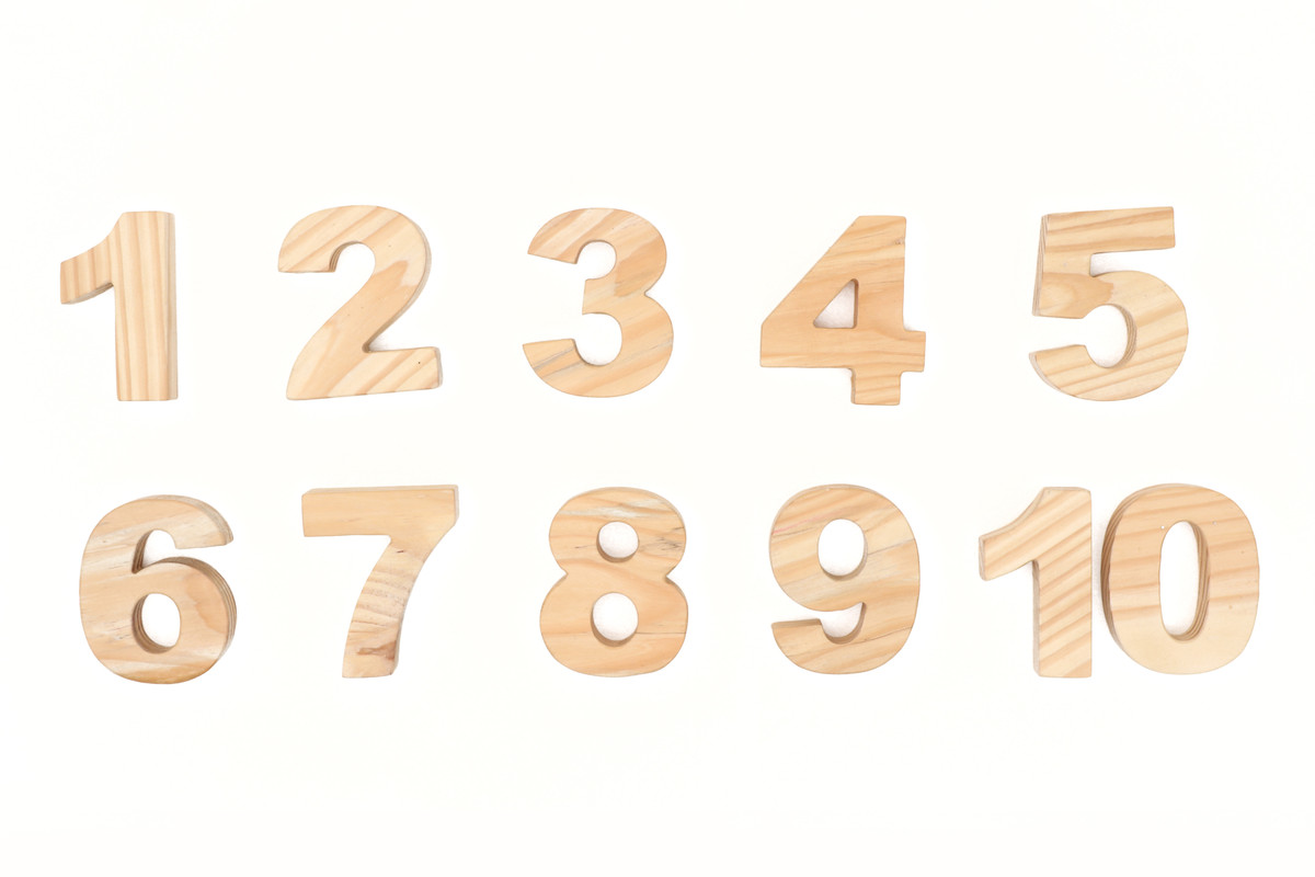 Educational Wooden Numbers 123 - Learning and Stacking Toy  (1 To 10) Wooden Educational & Learning, PreSchool - Numbers 123 (Jumbo)(1 to 10)