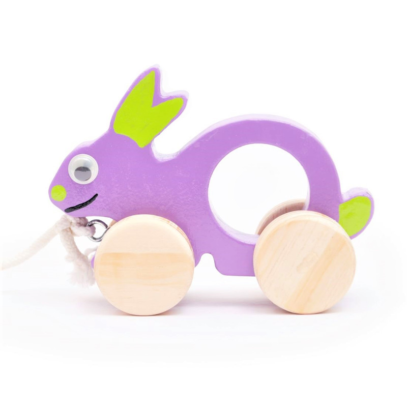 Wooden Push & Pull along Toy - Rabbit (1 pcs)