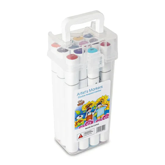 ilearnngrow - Set of 12 touch cool dual side markers