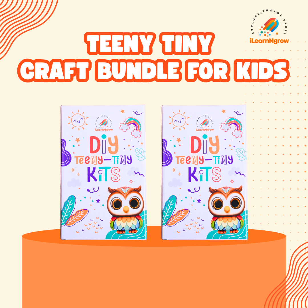 ilearnngrow Teeny Tiny Pen Stand + Teeny Tiny Fridge Magnet + Teeny Tiny Dino Painting Kit Combo Set