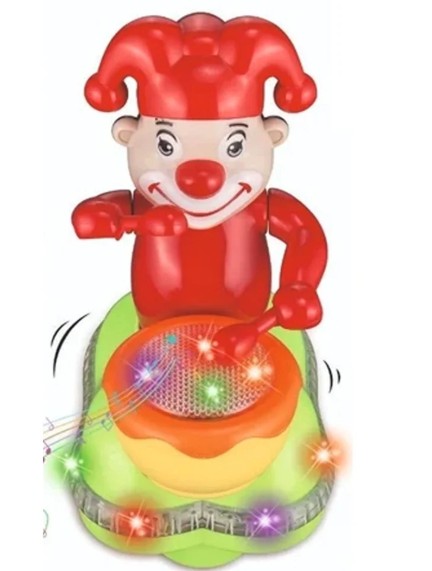 Toylura Battery Operated Drummer Toy - Musical Drum Player with Flashing Lights