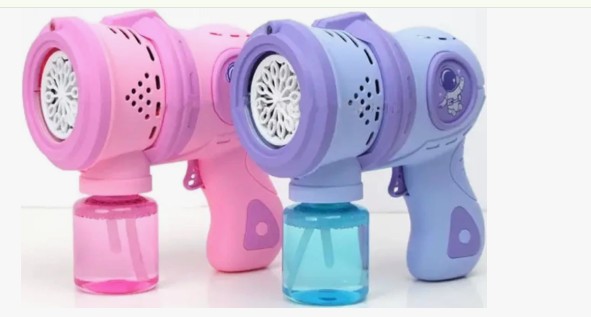 Toylura Bubble Gun Toy for Kids | Automatic Bubble Blaster with LED Lights