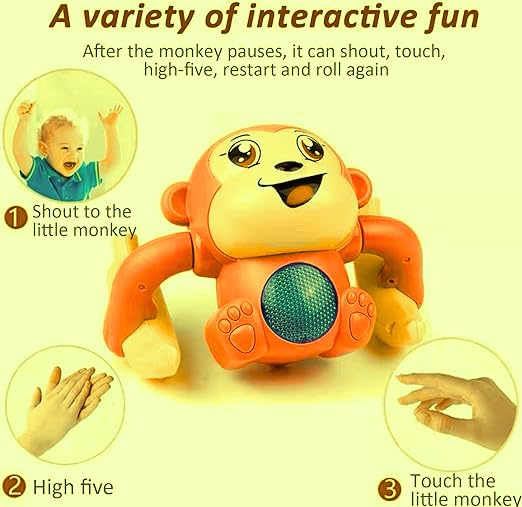 Toylura Funny Dancing Monkey Toy with Music and Flash Lights