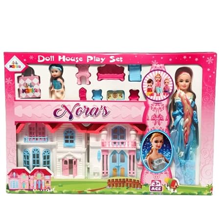 Toylura Princess Doll House Set