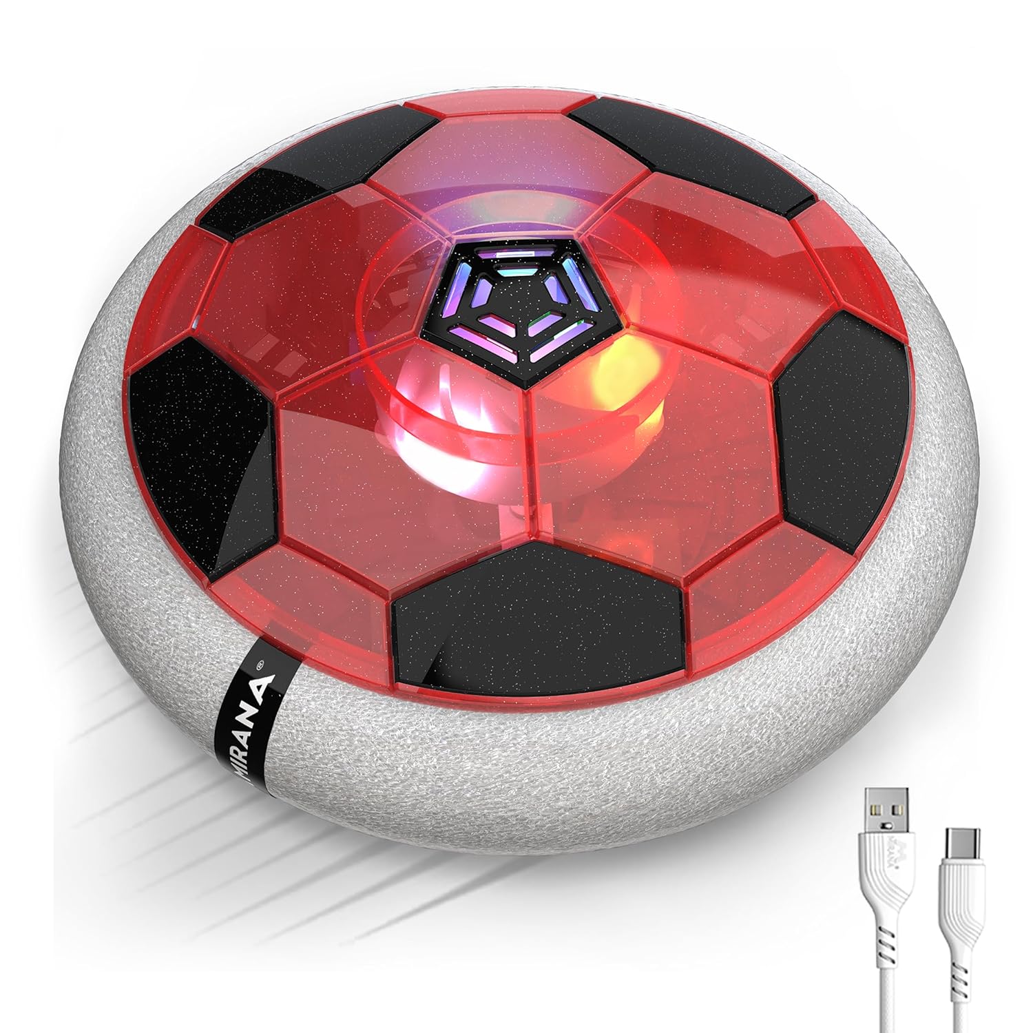 Toylura Smart Rechargeable Hover Football with Colorful Lights