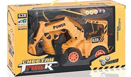 Toylura Cheetah JCB Excavator Truck Toy - Heavy Duty Construction Vehicle