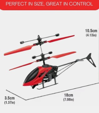 Toylura Kids Action Helicopter Toy with Rotating Blades