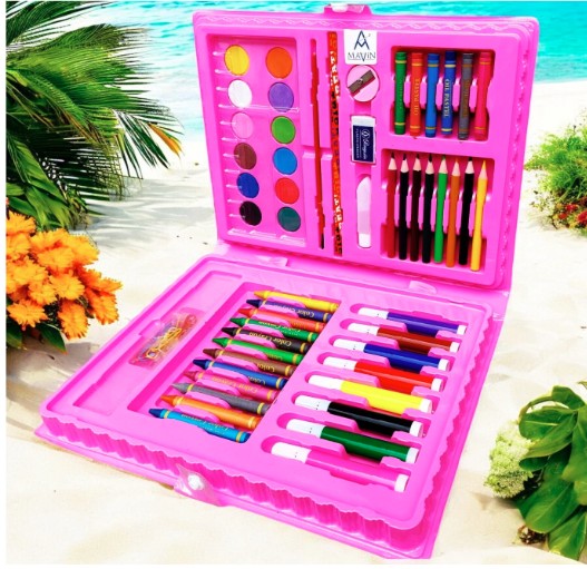 Toylura 68-Piece Colouring Kit for Kids - Complete Art & Drawing Set