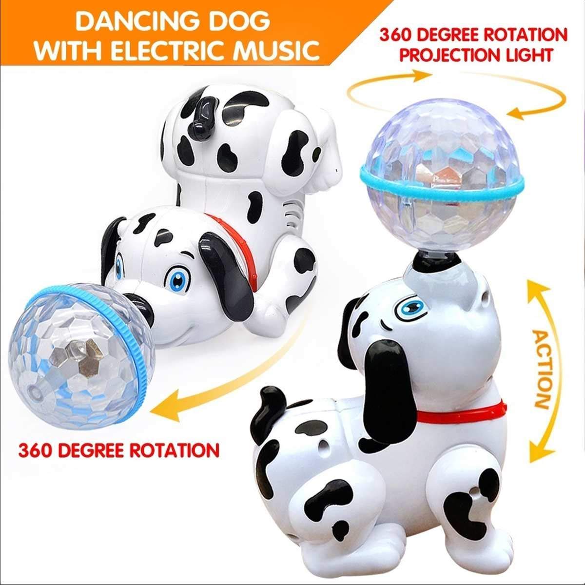 Toylura Cute Dancing Dog Toy with Music and Flashing Lights