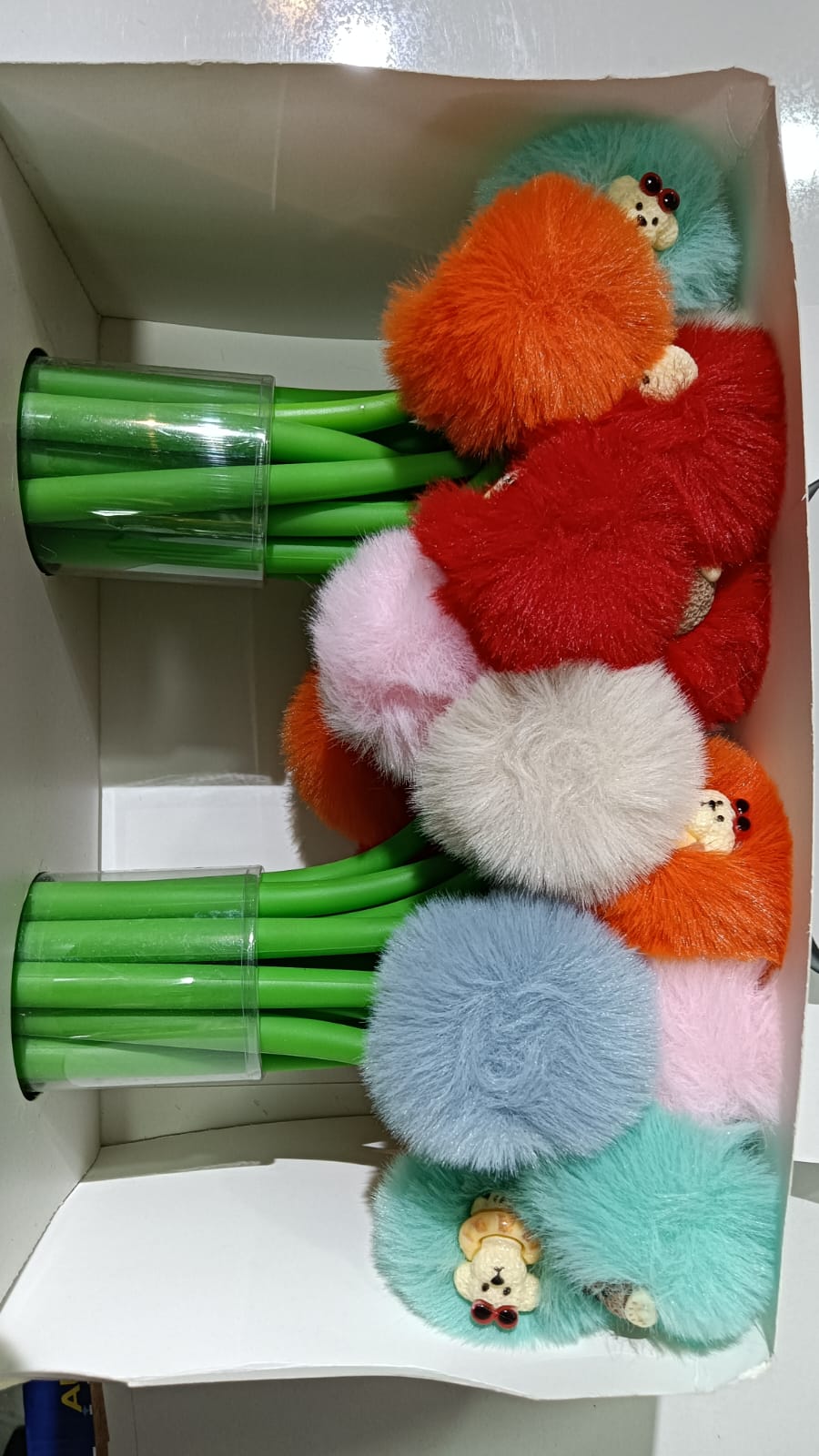 Toylura Decorative Fur Pot Pen - Creative Gift & Stationery Item