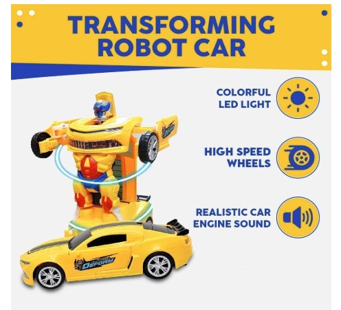 Toylura Deform Warrior Robot - Transforming Action Figure Toy for Kids