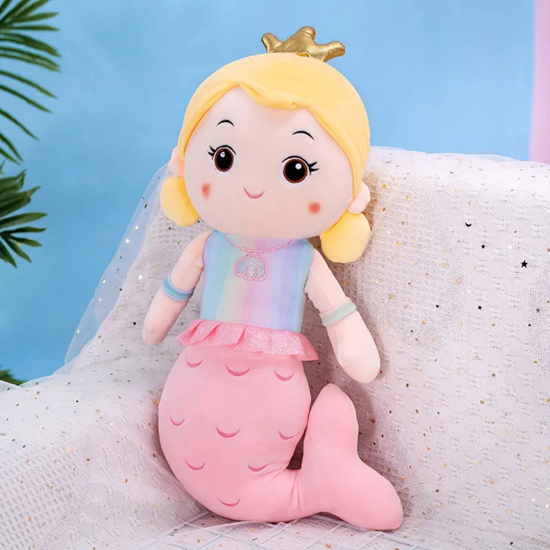 CuddleNest Presents Charming Mermaid Plush Soft Toy for Girls Ã¢ÂÂ 30 cm Stuffed Doll, Perfect for Birthdays, Holidays, Room DÃÂ©cor, and Imaginative Play, A Cozy and Lovable Gift Idea for Kids