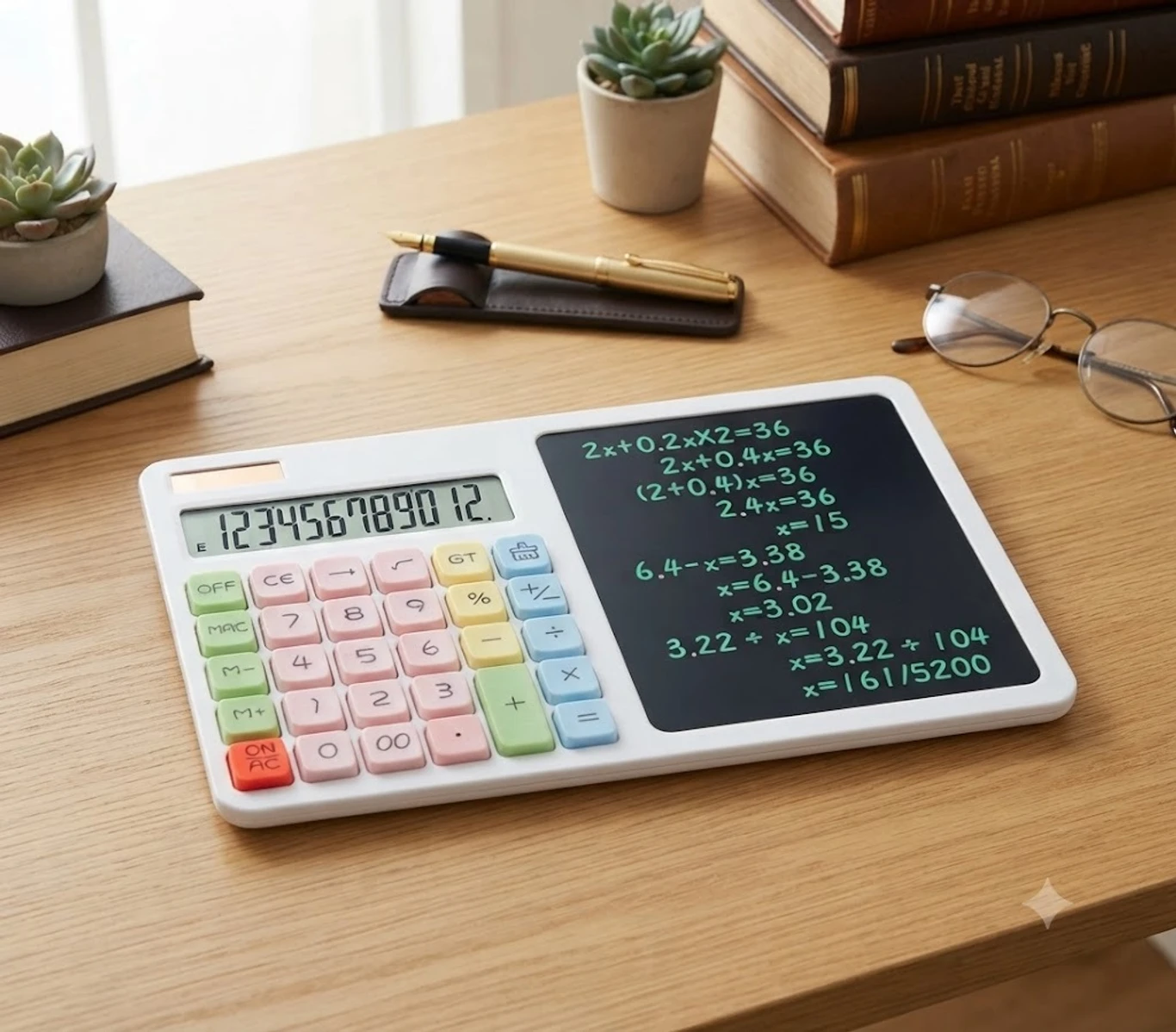 JoyPebble Smart LCD Writing Calculator 10 Basic Calculator (12 Digit)